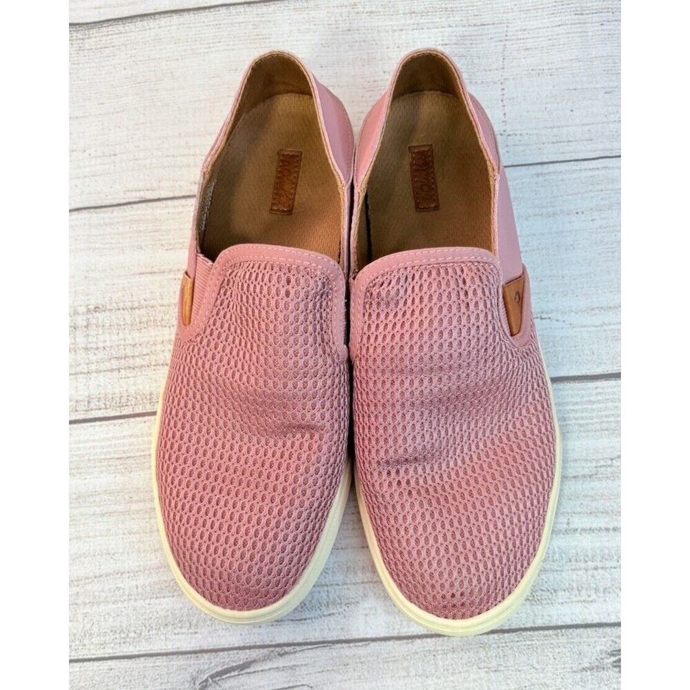 Olukai Pehuea Women's Knit Loafers Comfort Slip On Shoes Rose Pink Size 9 - Picture 3 of 9